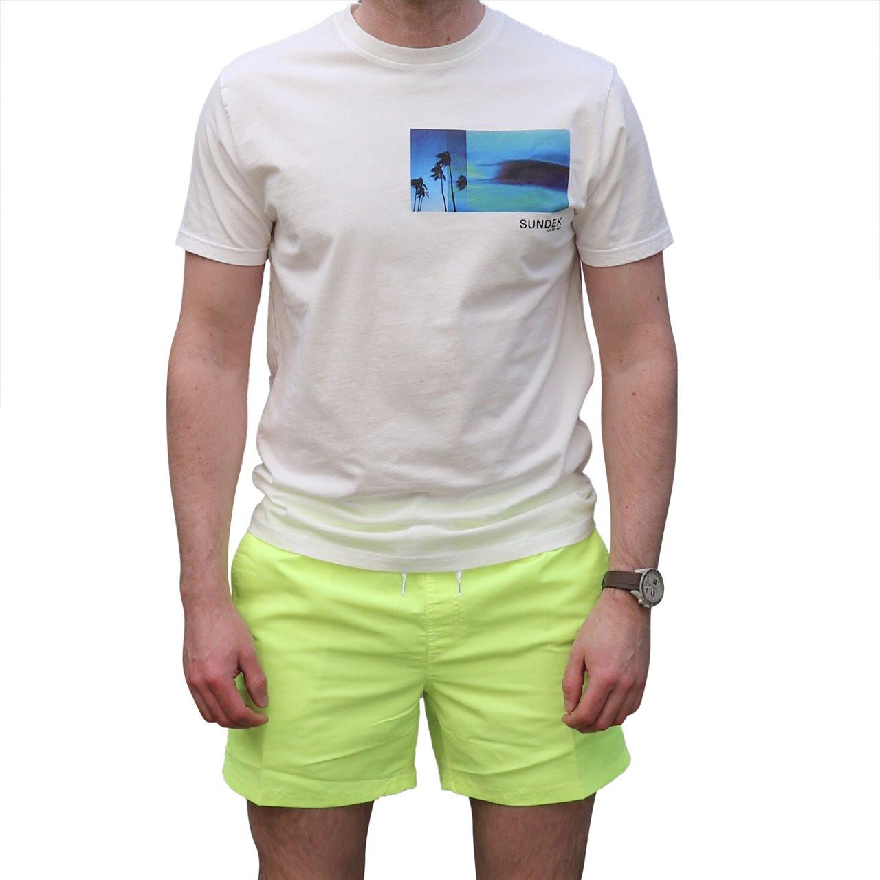 Sundek Boardshort Zwembroek Wow Yellow Geel