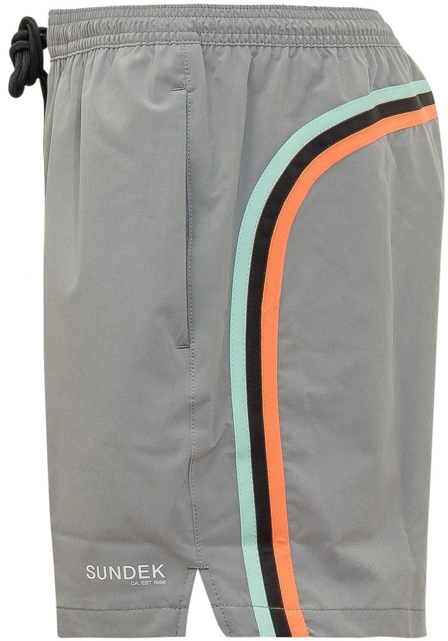 Sundek Costume da Bagno con Vita Elasticizzata Grijs
