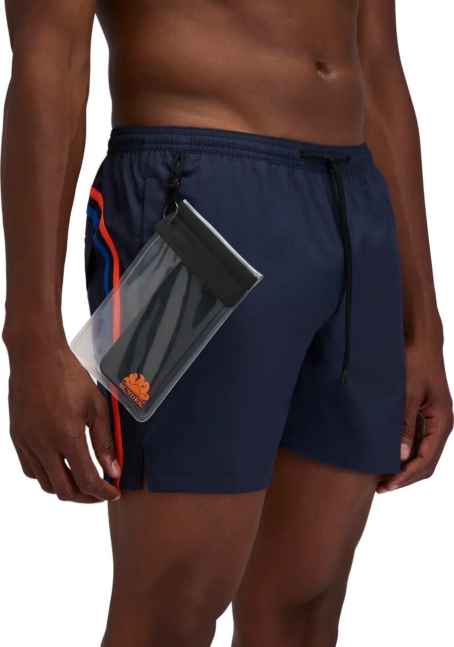 Sundek Elastic Rainbow Dark Navy + Removab Blauw