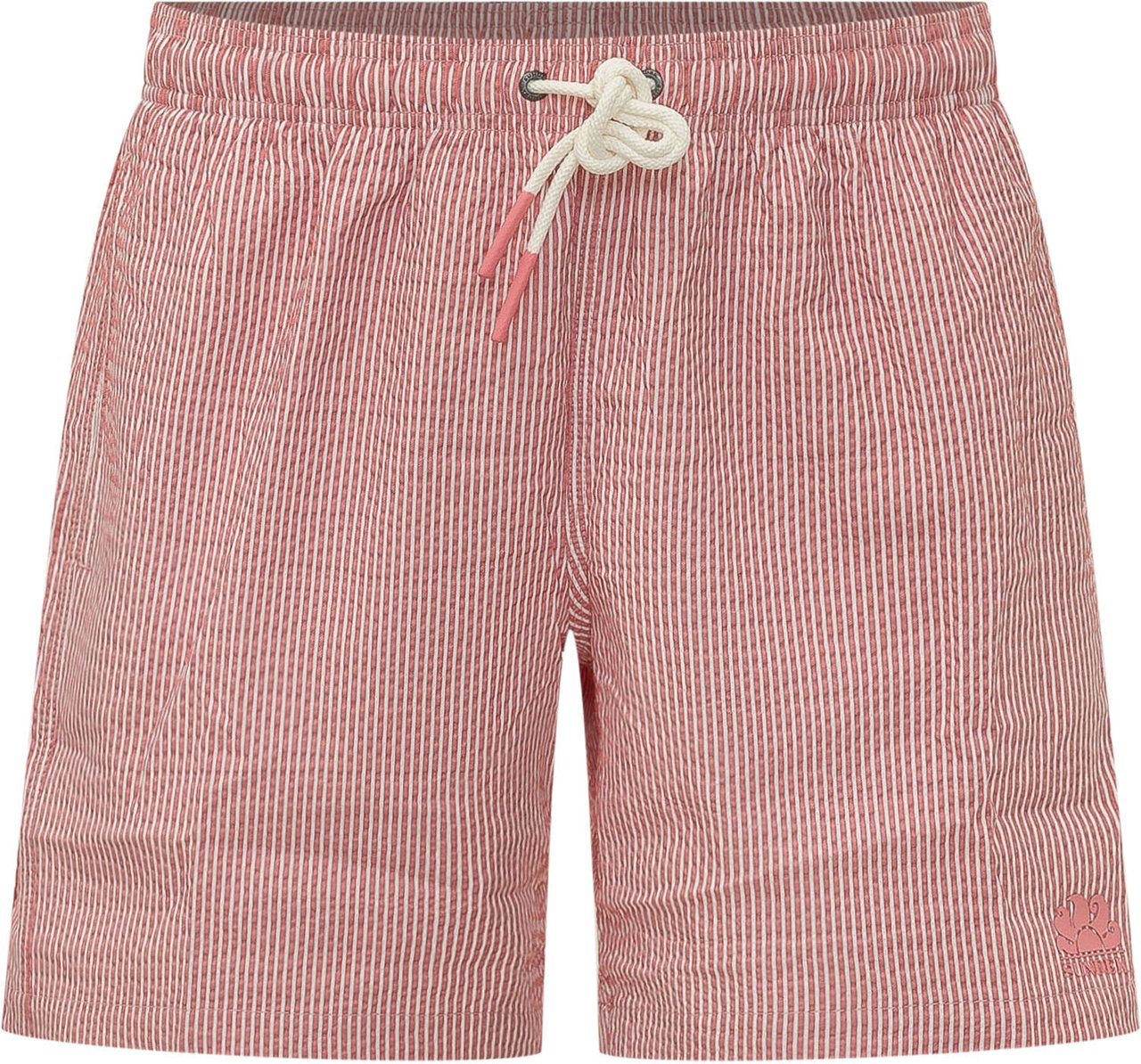Sundek Costume da Bagno Corto a Righe con Coulisse Roze