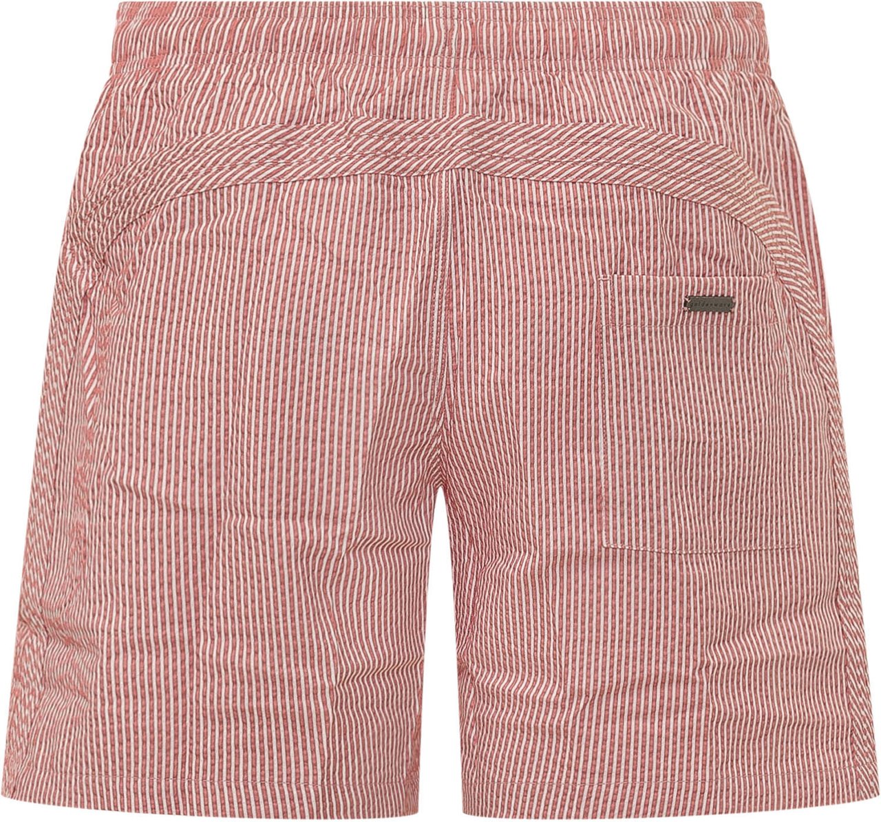 Sundek Costume da Bagno Corto a Righe con Coulisse Roze