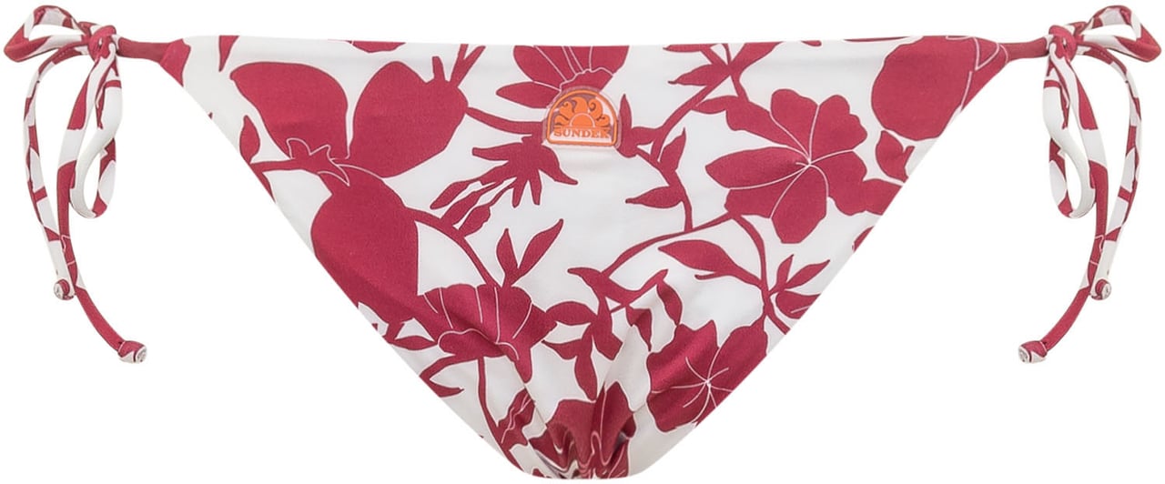 Sundek Slip Bikini Anita con Laccetti e Stampa Rood