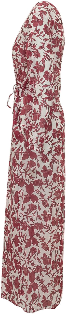 Sundek Abito Lungo con Stampa Floreale Wit