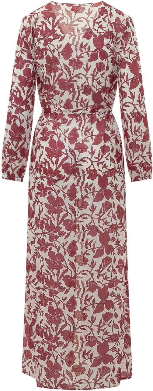 Sundek Abito Lungo con Stampa Floreale Wit