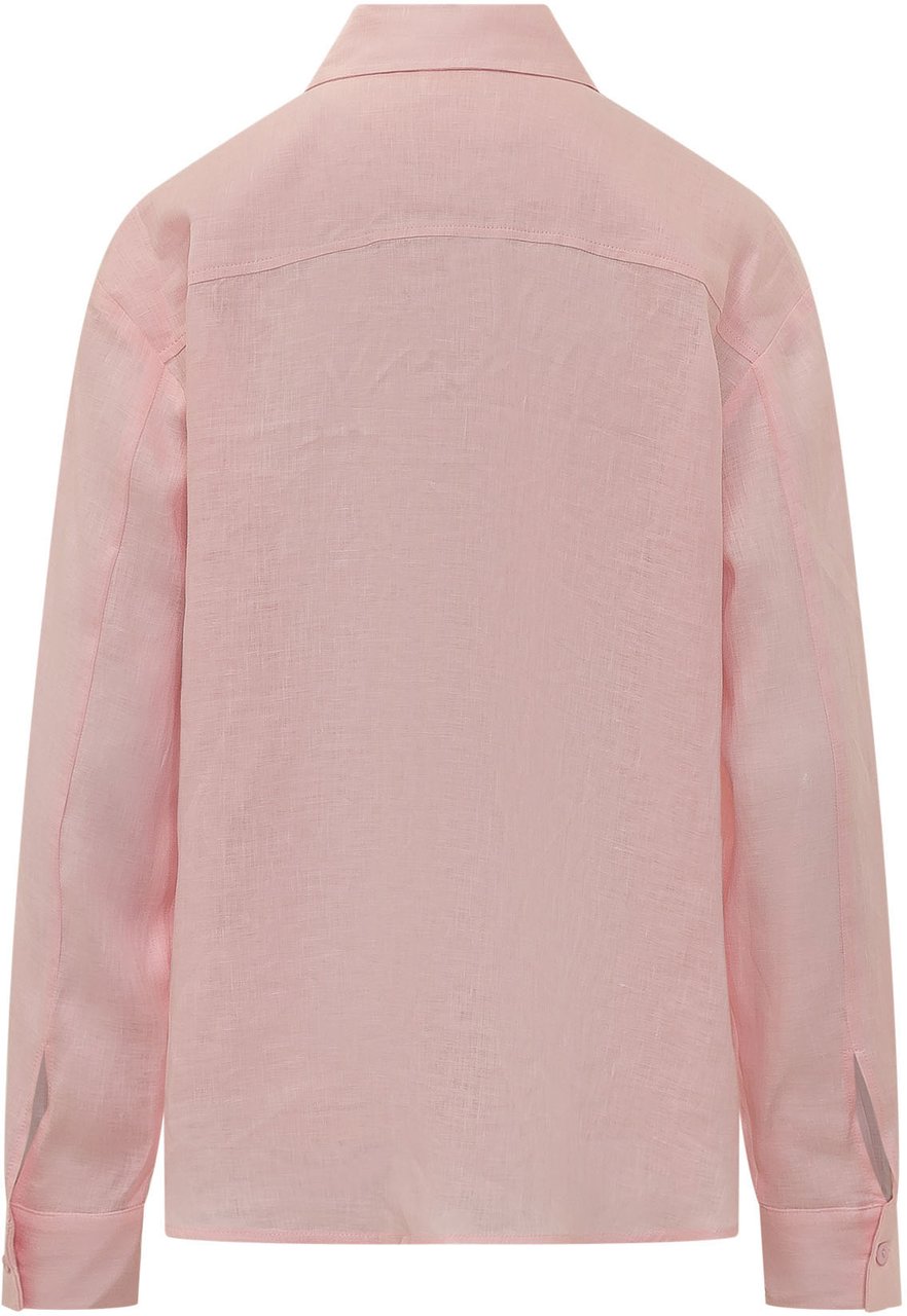 Sundek Camicia con Colletto e Tasca Applicata Roze
