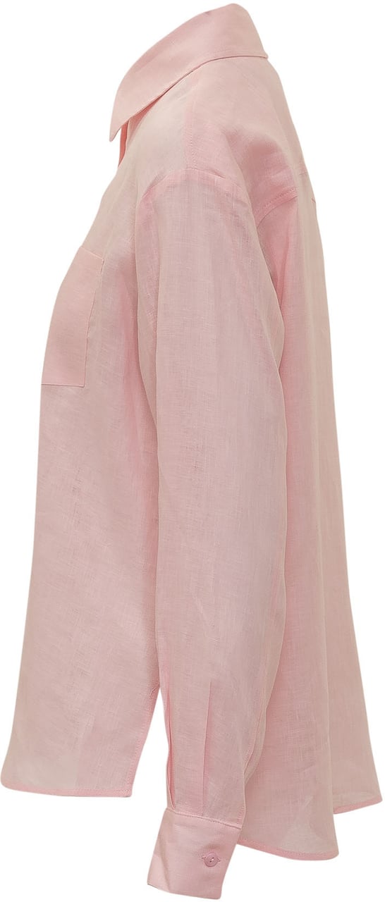 Sundek Camicia con Colletto e Tasca Applicata Roze