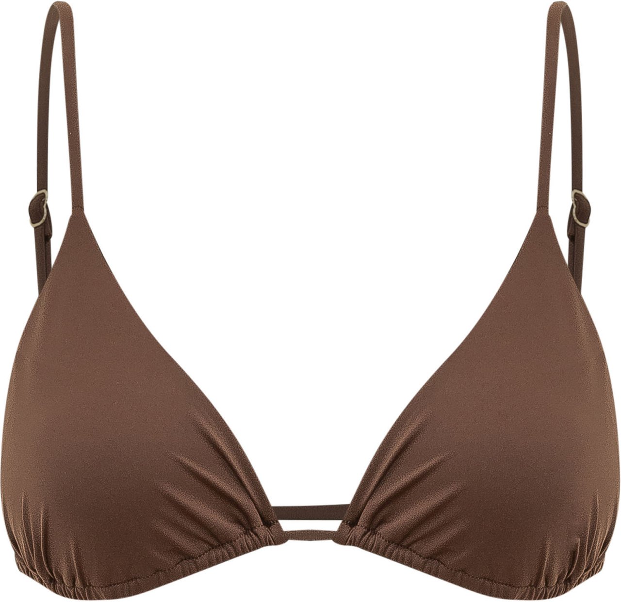 Sundek Top Bikini Caladesi a Triangolo con Spalline Regolabili Bruin