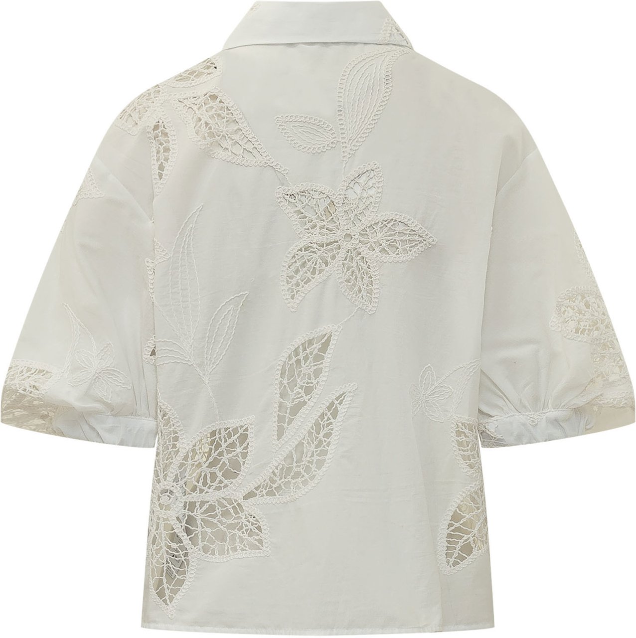 Sundek Camicia a Maniche Corte con Ricamo Wit
