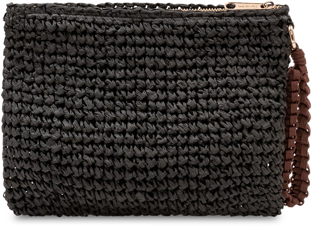 Sundek Pochette Intrecciata con Laccetto da Polso Zwart