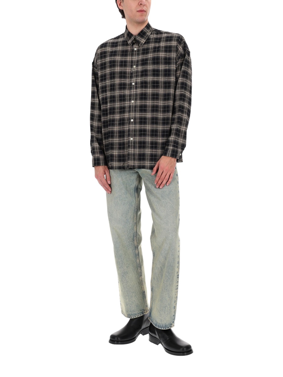 Sunflower Muted Tones Classic Plaid Casual Shirt Zwart