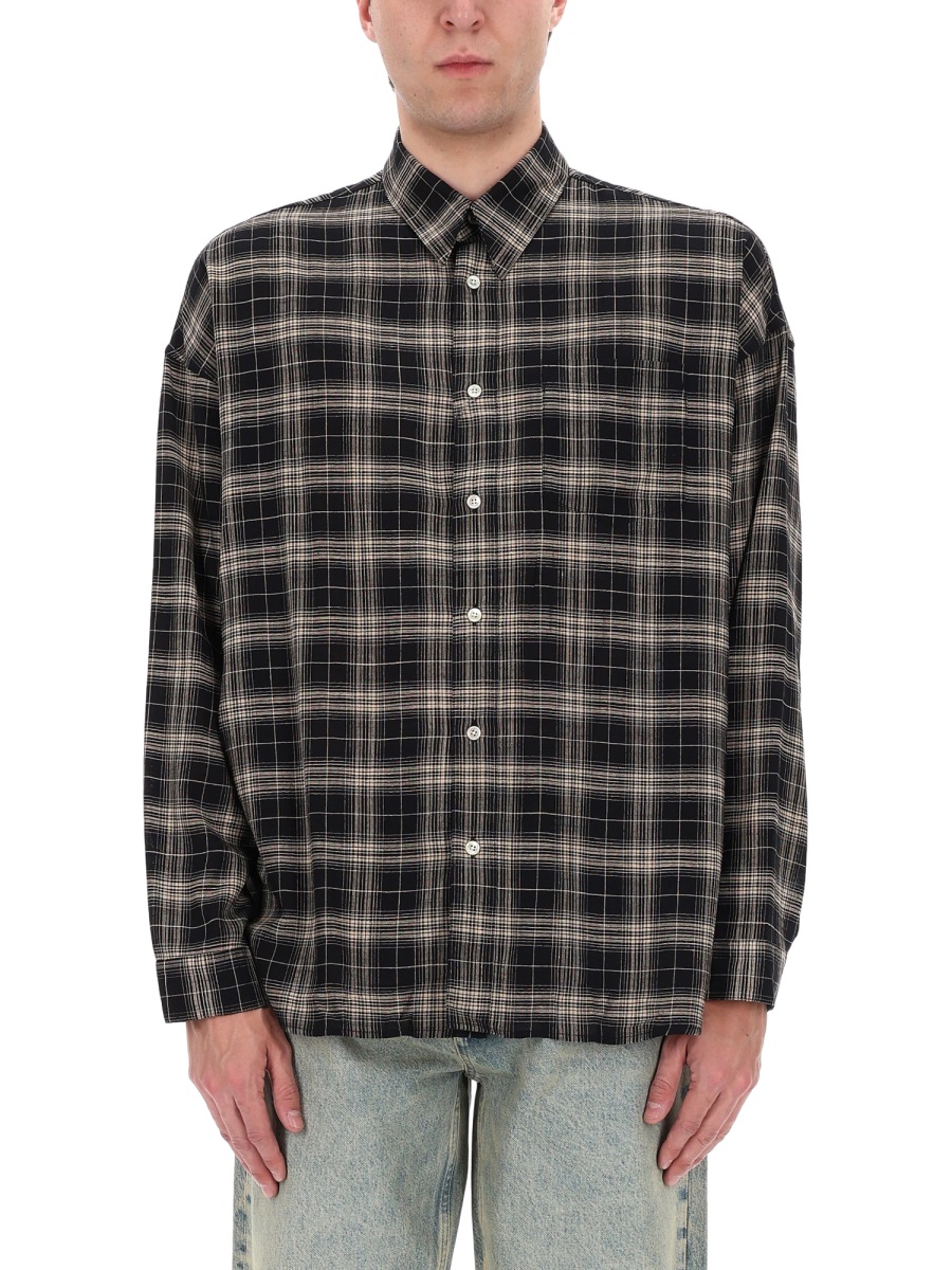 Sunflower Muted Tones Classic Plaid Casual Shirt Zwart