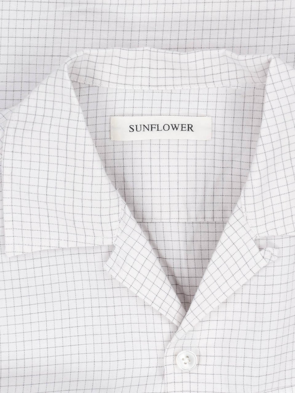 Sunflower White Bowling Cotton Checked Shirt Wit