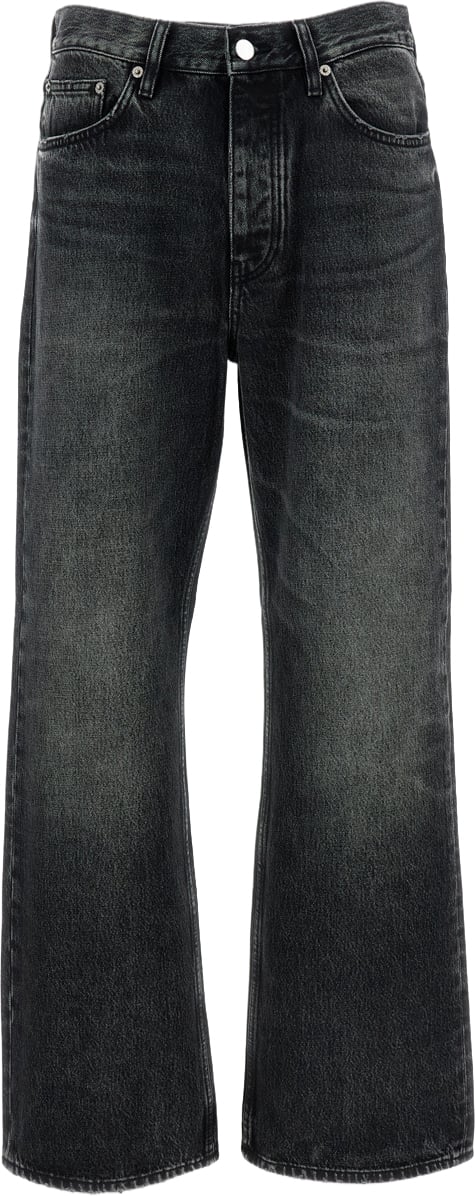Sunflower Black Relaxed Boot Raw Jeans Zwart
