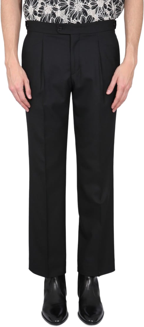 Sunflower Tailored Black Pants With Pleated Design Zwart