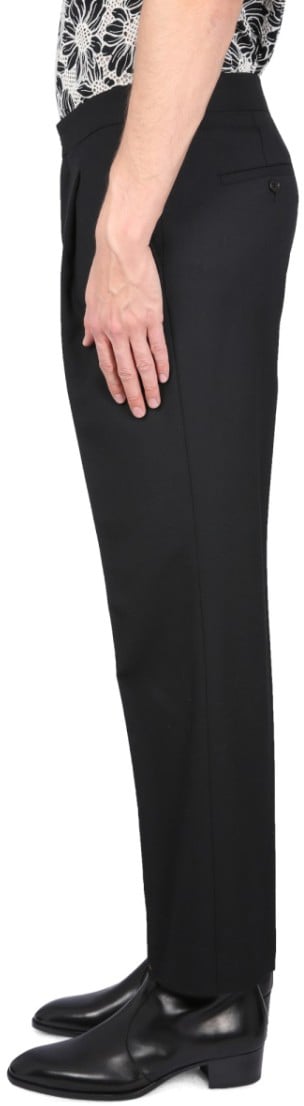 Sunflower Tailored Black Pants With Pleated Design Zwart