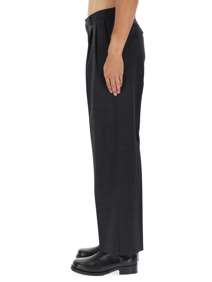 Sunflower Pantalone Largo A Pieghe Wide-Leg Pants Zwart