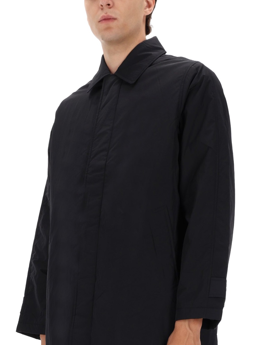 Sunflower Relaxed Black Straight Nylon Coat Zwart