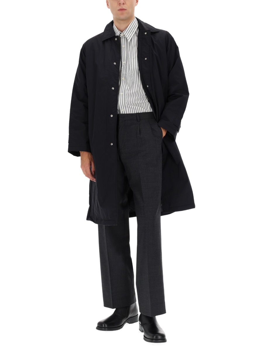 Sunflower Relaxed Black Straight Nylon Coat Zwart