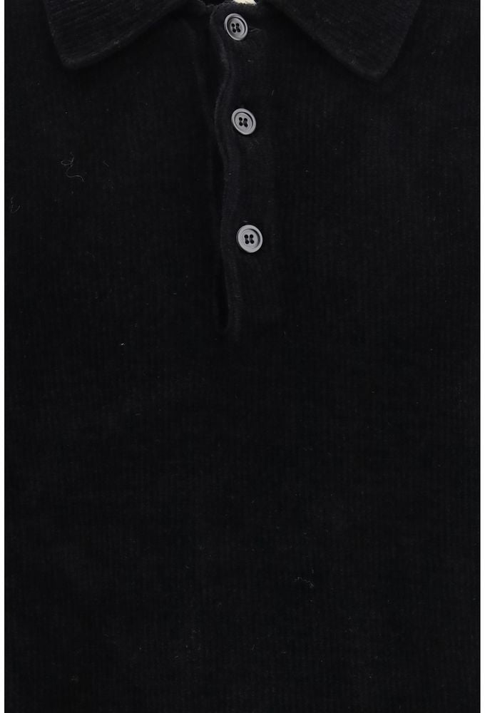 Sunflower Sunflower Black Cotton Polo Shirt Zwart