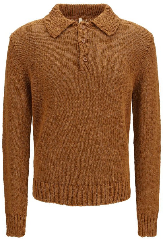 Sunflower Sunflower Brown Cotton Polo Shirt Bruin