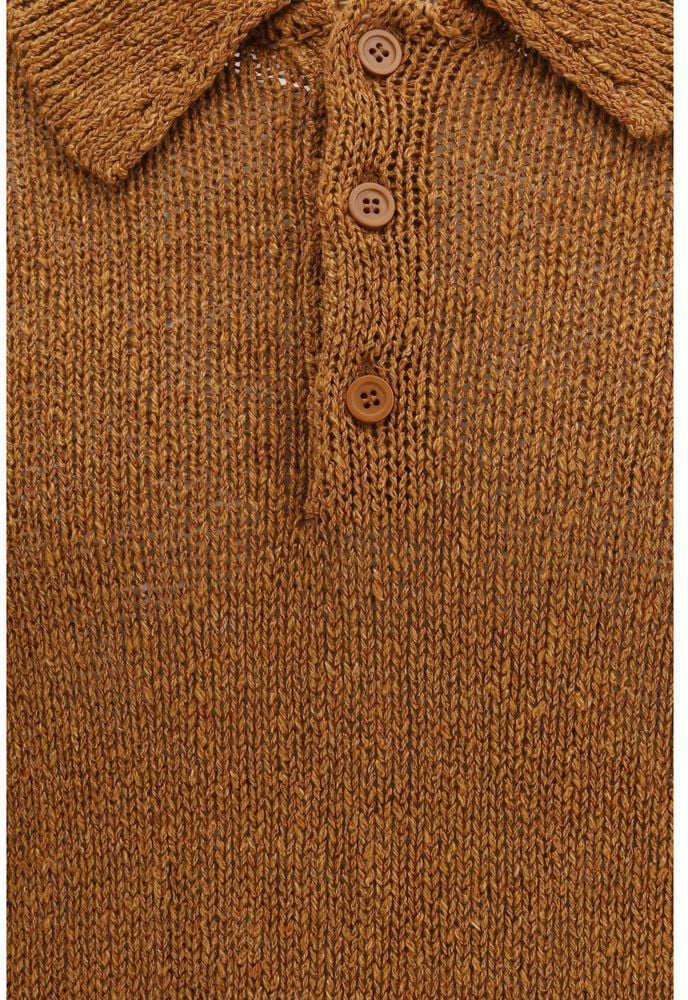 Sunflower Sunflower Brown Cotton Polo Shirt Bruin