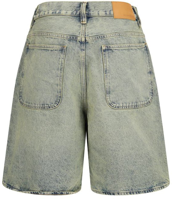 Sunflower Blue Cotton Bermuda Shorts Blauw