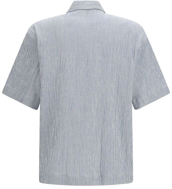 Sunflower Sunflower Blue Cotton Shortsleeve Shirt Blauw