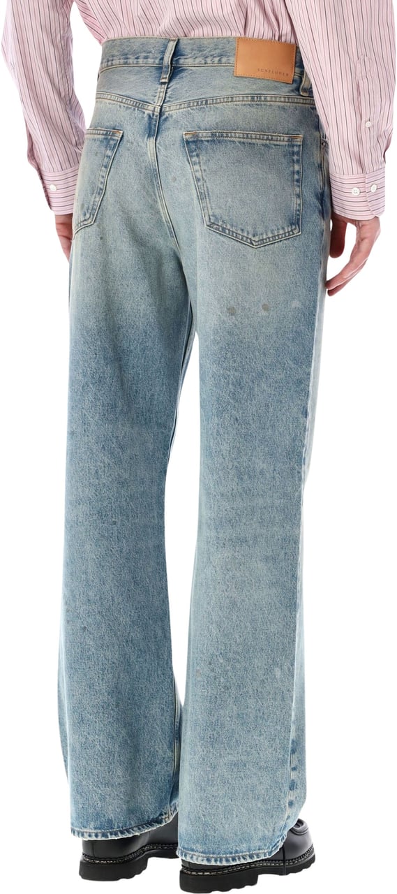 Sunflower Relaxed Boot Paint Worn Blauw