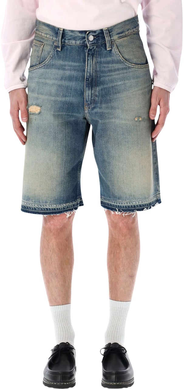 Sunflower Denim Short Well Worn Blue Blauw