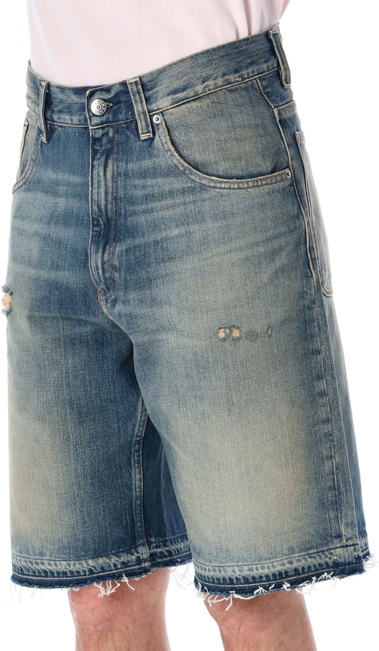 Sunflower Denim Short Well Worn Blue Blauw