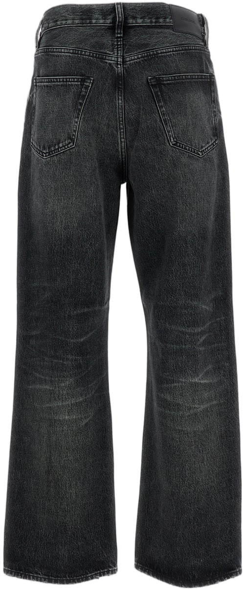 Sunflower Black Relaxed Boot Raw Jeans Zwart