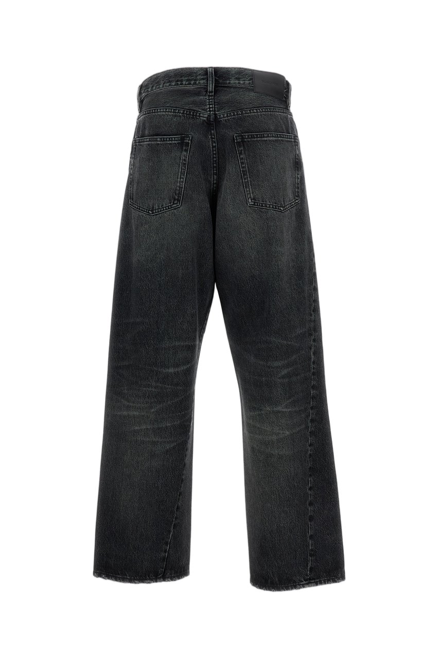 Sunflower Relaxed Fit Five-Pocket Jeans with Kick-Flare Hem Zwart