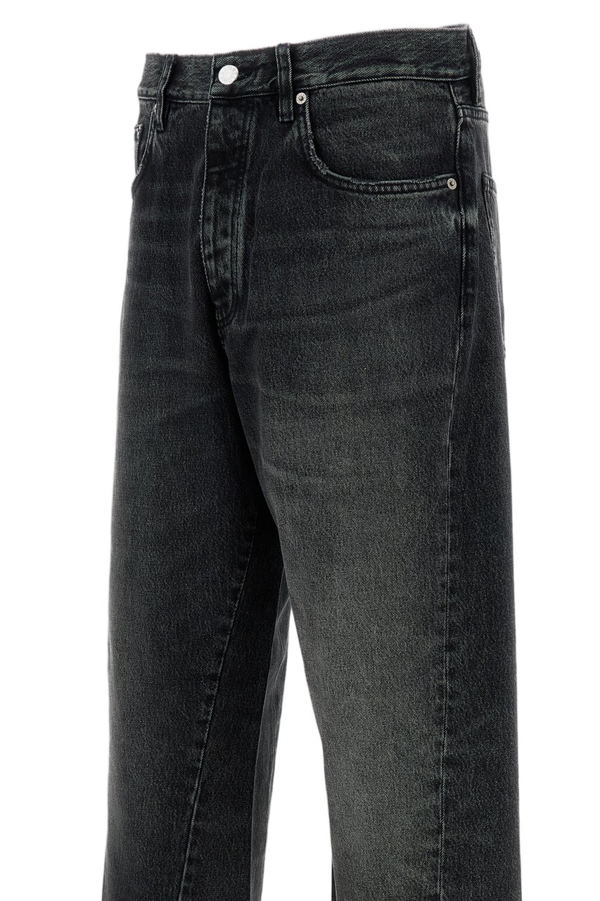Sunflower Relaxed Fit Five-Pocket Jeans with Kick-Flare Hem Zwart