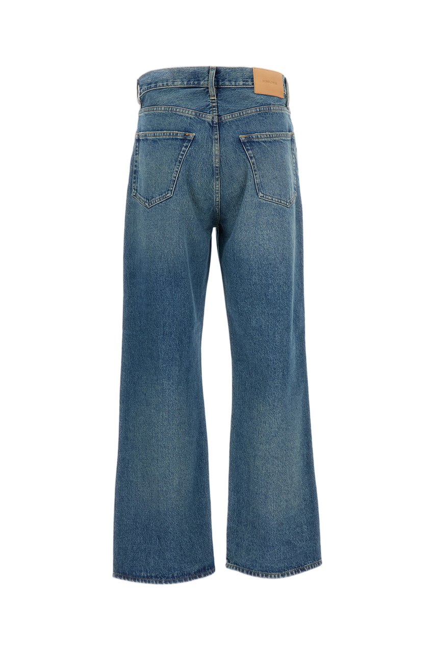 Sunflower Bootcut Five-Pocket Jeans with Relaxed Fit and Kick-Flare Hem Blauw