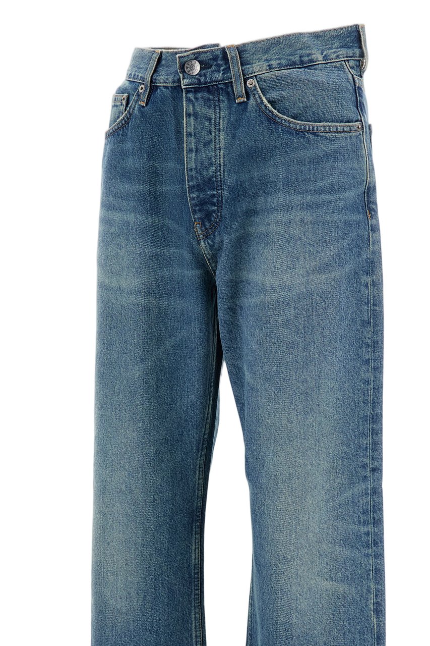 Sunflower Bootcut Five-Pocket Jeans with Relaxed Fit and Kick-Flare Hem Blauw
