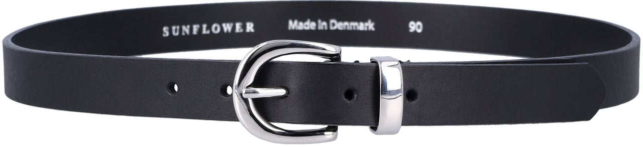 Sunflower Simple Belt 2,5 Cm Nero Zwart