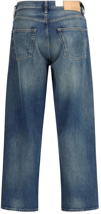 Sunflower Blue Cotton Relaxed Fit Jeans Blauw
