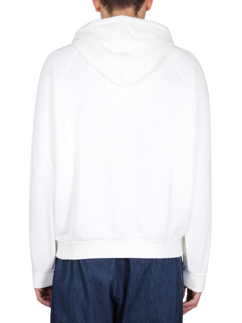 SUNNEI White Drawstring Hood Sweatshirt Wit