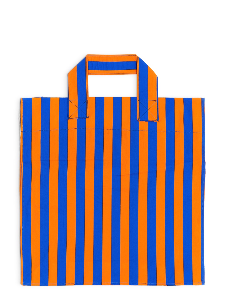 SUNNEI Rectangular Striped Shopper Bag Blauw