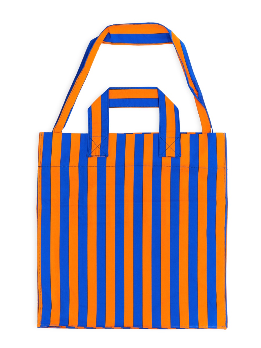 SUNNEI Rectangular Striped Shopper Bag Blauw
