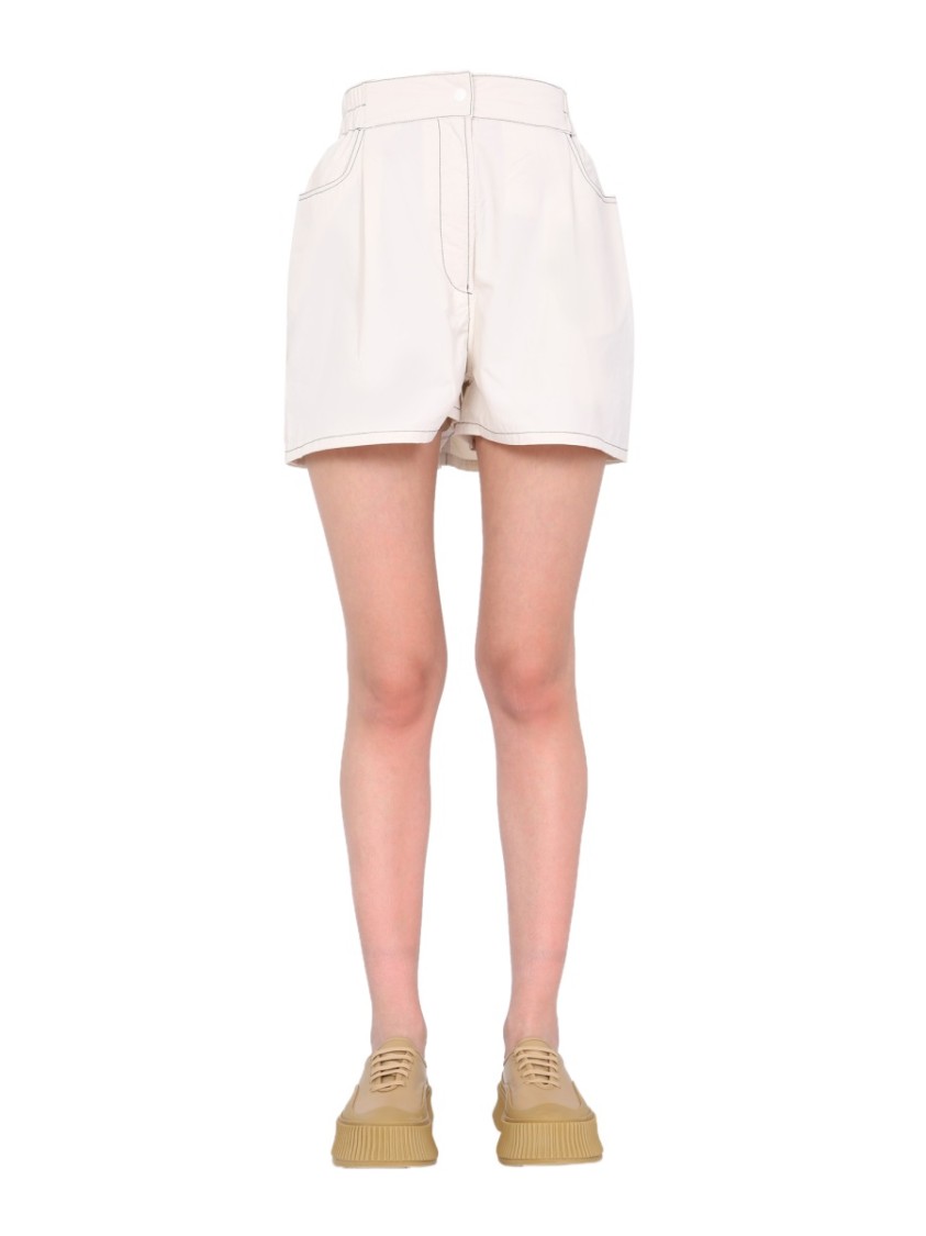 SUNNEI High-Waisted Nylon Shorts Wit