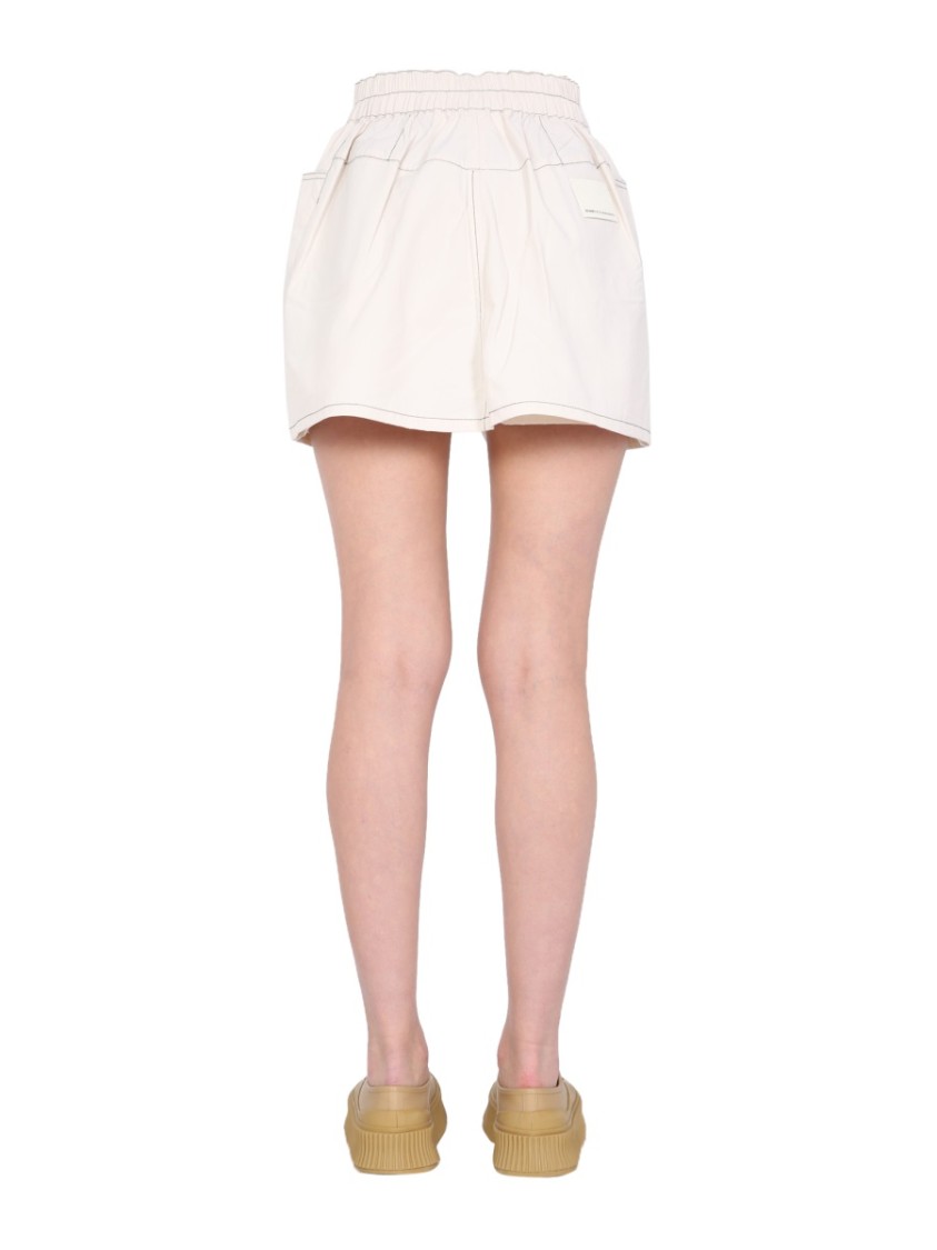 SUNNEI High-Waisted Nylon Shorts Wit