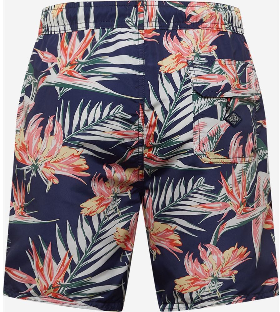 Superdry Blue Polyester Swim Shorts Blauw