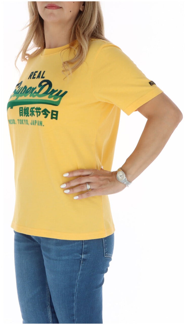 Superdry Women T-Shirt Geel
