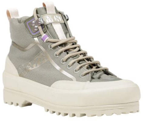 Superga Green Fabric Athletic Sneakers Groen