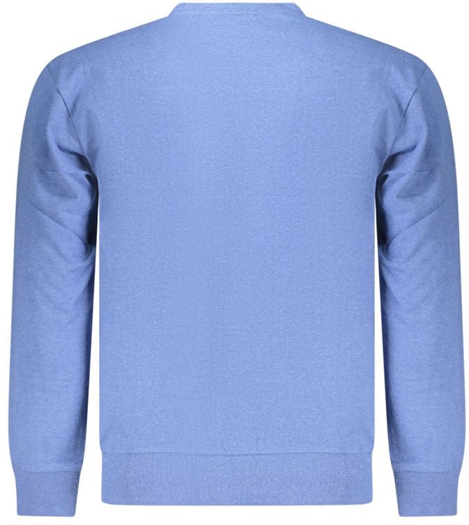 Superga Azzurro Cotton Men Sweatshirt Blauw