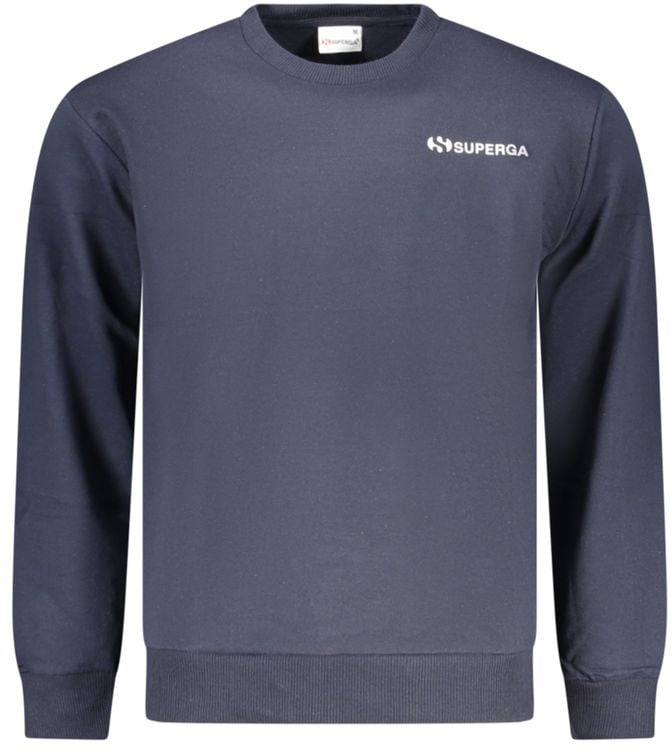 Superga Superga Blue Cotton Men's Sweatshirt Blauw