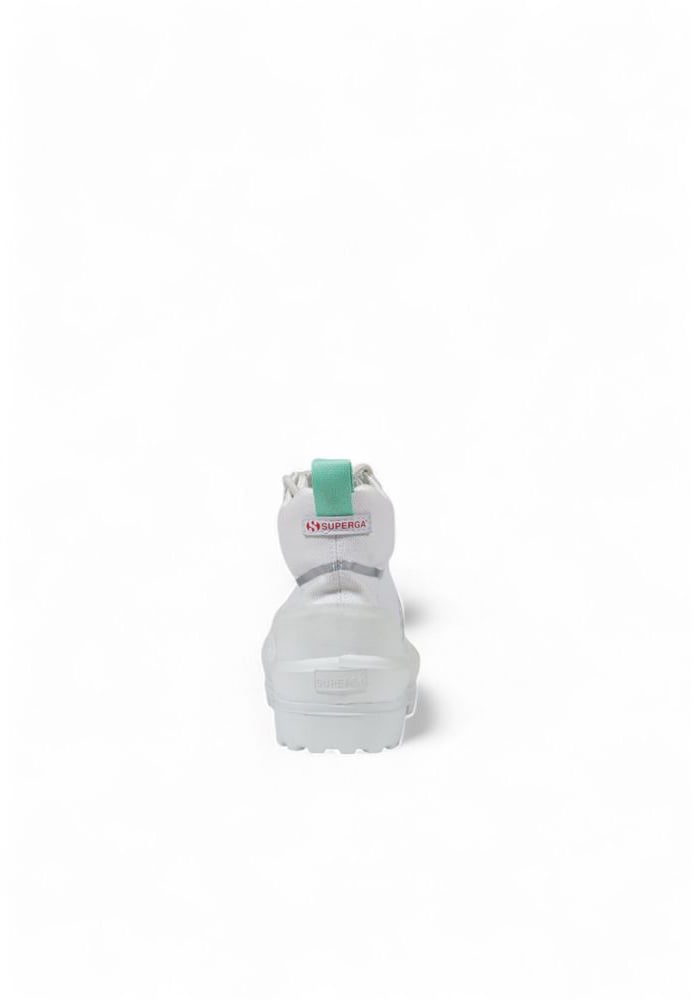 Superga White Fabric Chunky Sneakers Wit