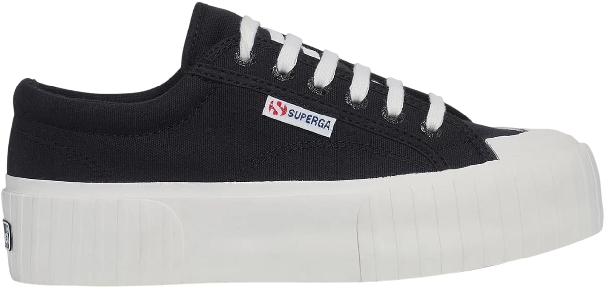 Superga Sneakers 2631 Stripe Platform Zwart