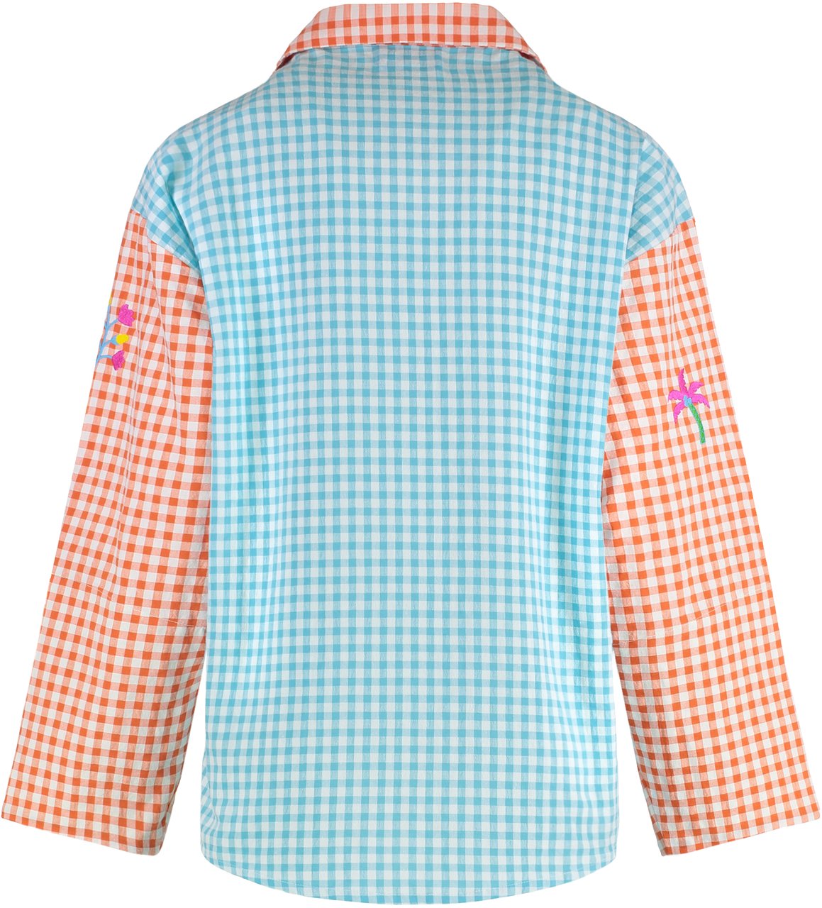 Susanna Blu Gardenia Checked cotton shirt Divers